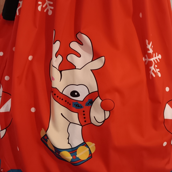 Festive Red Reindeer Dress - Picture 2 of 6